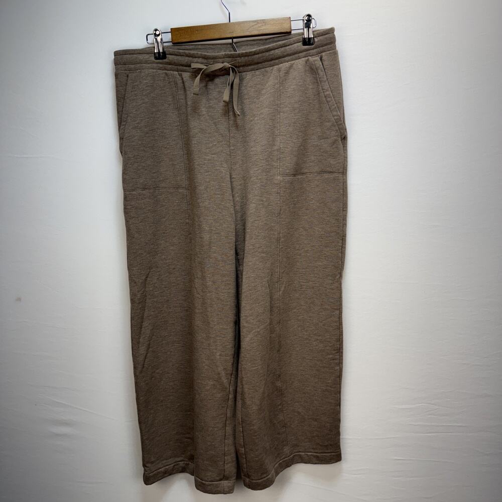 Haven Well Within Fleece Johnny Collar Pullover Pants Lounge Set Size L Brown - Picture 8 of 16